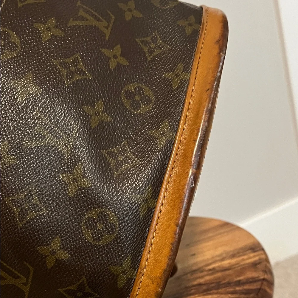 Louis Vuitton Vintage Brown Monogram Tote Bucket Bag - Picture 6 of 17